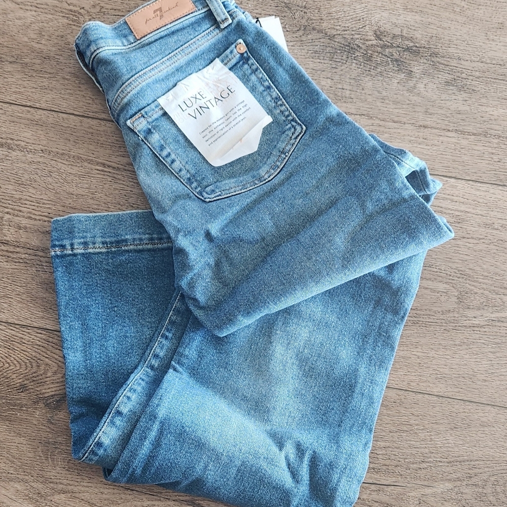 7 For All Mankind - Dojo in Luxe Vintage Lyme - Size 26 - Picture 6 of 6